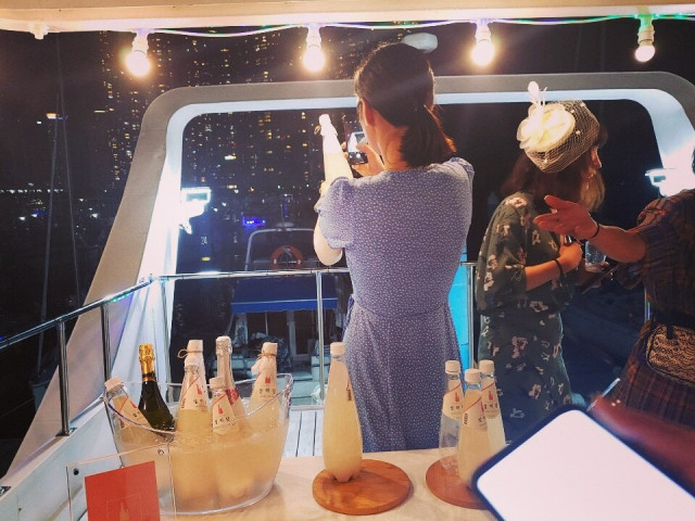 부산 요트파티에서 선보인 설하담. 리큐랩 제공
