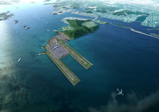부산 가덕신공항 2본 활주로 개념도. 부산일보DB