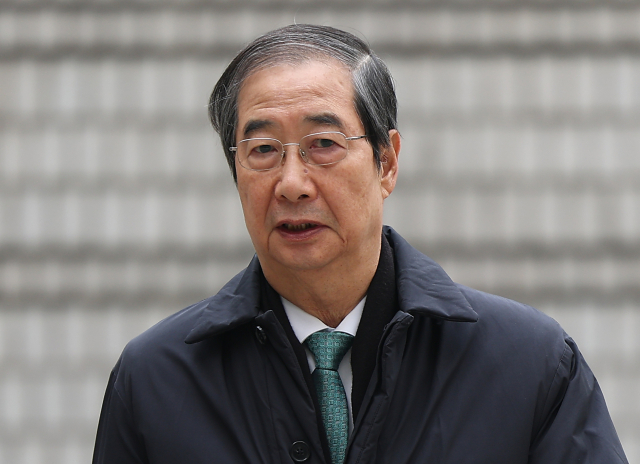 내란 우두머리 방조 혐의를 받는 한덕수 전 국무총리. 연합뉴스
