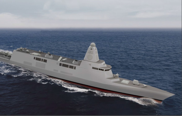 한국형 차기구축함(KDDX) 조감도. 부산일보DB