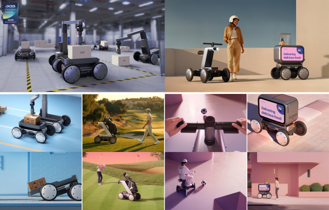 ‘CES 2026’에서 최고혁신상을 수상한 현대차 ‘모베드’의 다양한 쓰임새 모습.현대차 제공