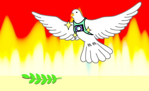 [밀물썰물] 무기 전락한 '평화 상징'