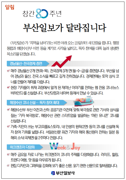 [알림] 부산일보가 달라집니다