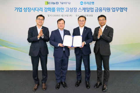 기보-우리은행, 2875억 규모 금융지원 업무협약 체결