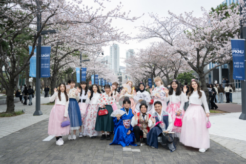 국립부경대 캠퍼스, 올해도 핑크빛 넘실넘실