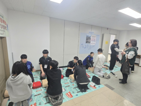 동의과학대 응급구조과, 중구자원봉사 박람회서 응급처치 교육봉사 실시