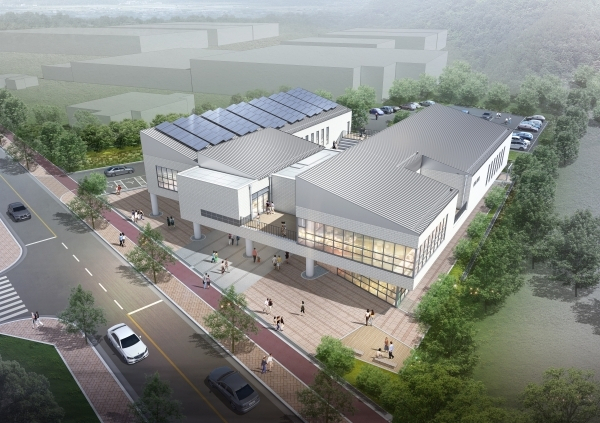 국립창원대 사천캠퍼스 모습. 오는 2030년 2월 개교 예정으로 210명 규모의 교육과정이 운영될 예정이다. 사천시 제공