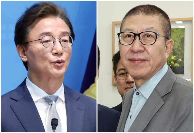 왼쪽부터 더불어민주당 전재수 부산시장 후보, 국민의힘 박형준 부산시장 후보. 연합뉴스