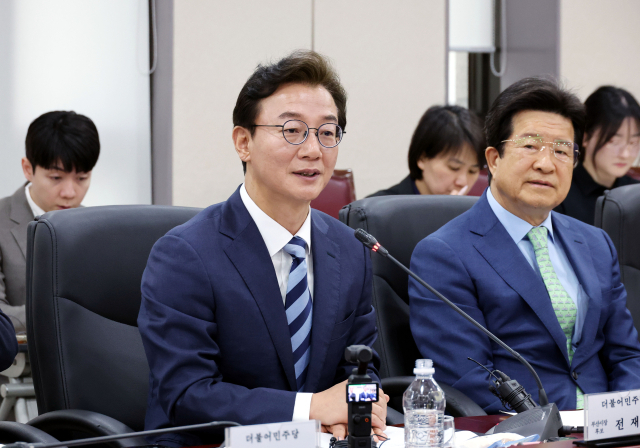 더불어민주당 전재수 부산시장 후보가 29일 오전 부산상공회의소 회의실에서 열린 상공인 간담회에서 발언하고 있다. 정종회 기자 jjh@