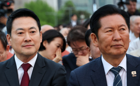 지선 한달 앞두고…정청래 부산·경남 지원, 장동혁 대구 추경호 개소식 참석