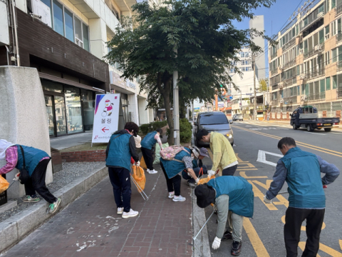 북구 덕천2동 풍물단, 전국소년체전 개최 대비 환경정비