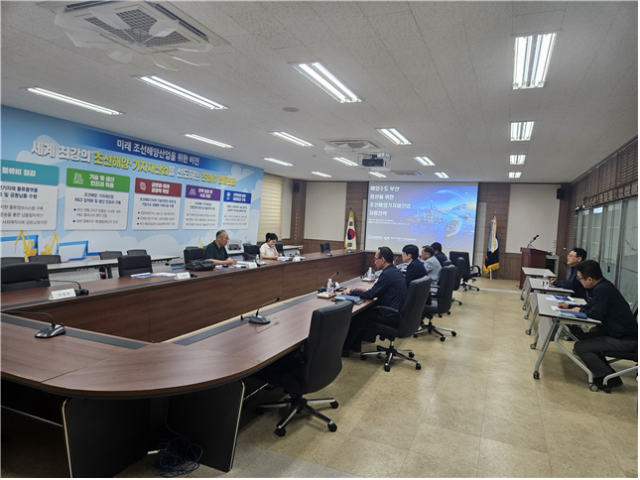 부산조선해양기자재공업협동조합 간담회 모습. 인수위 제공